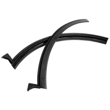 Show details for Metro 17-3/8" long Rear Roll-Up Quarter Window Seals For Jeep Commando 1966-67; VS 10 Picture of Metro 17-3/8" long Rear Roll-Up Quarter Window Seals For Jeep Commando 1966-67; VS 10