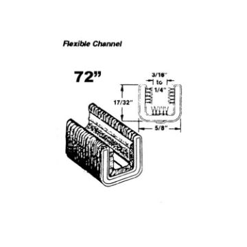Show details for Metro 72 Flexible glass-run channel for Buick Apollo 1973-1975; WC 3003-18 Picture of Metro 72 Flexible glass-run channel for Buick Apollo 1973-1975; WC 3003-18