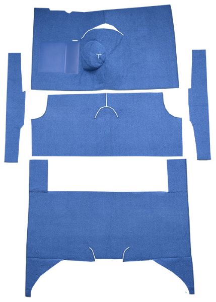 Picture of 1960-1965 Ford Falcon 4DR Wagon 4spd Bench Seat 6 Cylinder Loop Carpet Flooring 01 Black