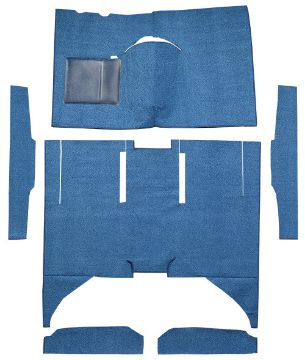 Show details for 1960-1965 Ford Falcon 4DR Sedan Auto Bucket Seat Cut & Sewn Loop Carpet Flooring 01 Black Picture of 1960-1965 Ford Falcon 4DR Sedan Auto Bucket Seat Cut & Sewn Loop Carpet Flooring 01 Black