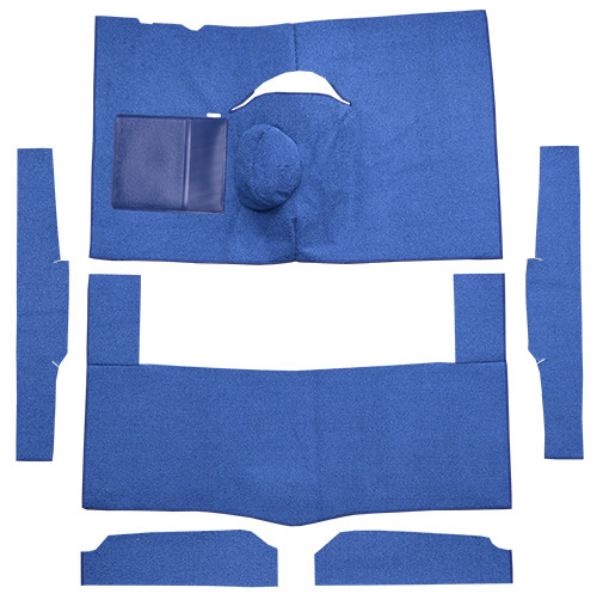 Picture of 1963-1965 Mercury Comet 2DR Hardtop 4spd Bench Seat 6 Cylinder Loop Carpet Flooring 01 Black