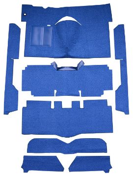 Show details for 1963-1965 Mercury Comet 2DR Convertible Auto Bucket Seat Cut & Sewn Loop Carpet Flooring 01 Black Picture of 1963-1965 Mercury Comet 2DR Convertible Auto Bucket Seat Cut & Sewn Loop Carpet Flooring 01 Black