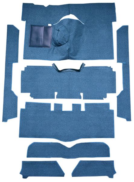 Picture of 1963-1965 Mercury Comet 2DR Convertible 4spd Bucket Seat 8 Cylinder Loop Carpet Flooring 01 Black