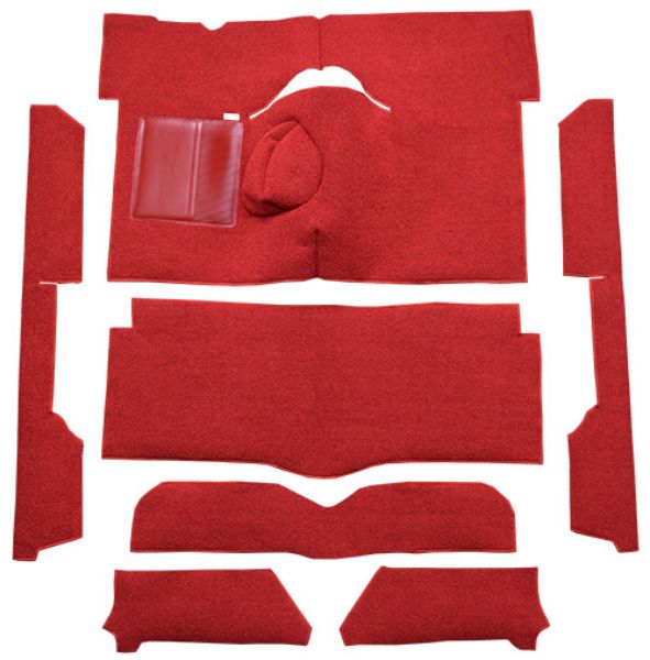 Picture of 1963-1965 Mercury Comet 2DR Convertible 4spd Bench Seat 8 Cylinder Loop Carpet Flooring 01 Black