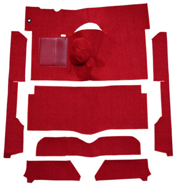 Picture of 1963-1965 Mercury Comet 2DR Convertible 4spd Bench Seat 6 Cylinder Loop Carpet Flooring 01 Black