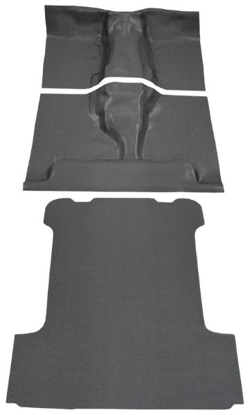 Picture of 1974-1983 Jeep Cherokee Pass Area and Back Panel only Vinyl Carpet Flooring #16 Black