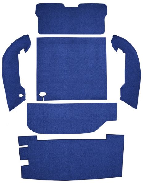 Picture of 1964-1966 Plymouth Barracuda Fastback Cargo Area Loop Carpet Flooring 01 Black