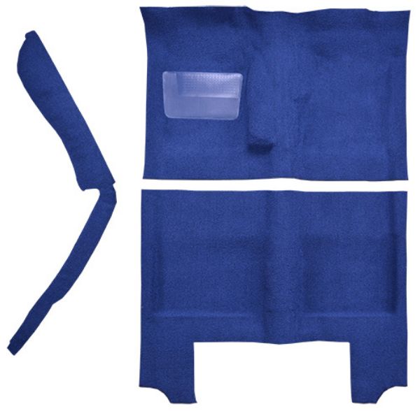 Picture of 1964-1966 Plymouth Barracuda 4spd with Console Strip Pass Area Loop Carpet Flooring 01 Black