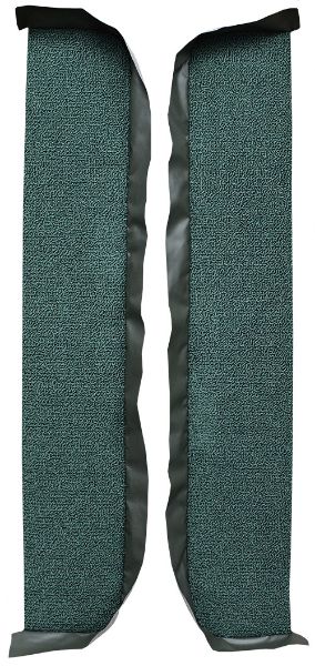 Picture of 1970-1972 Buick GS Door Panel 2DR 8 Inch Inserts 2pc Loop Carpet Flooring 01 Black