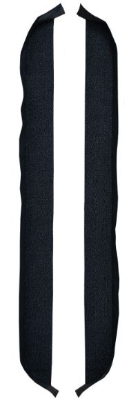 Picture of 1970-1972 Buick GS Door Panel 2DR 3 Inch Inserts 2pc Loop Carpet Flooring 01 Black