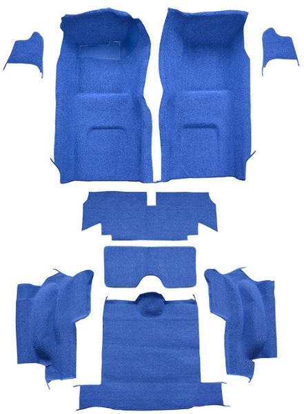 Picture of 1965-1966 Chevrolet Corvette Roadster Complete No Pad Loop Carpet Flooring 01 Black