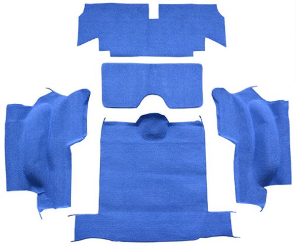 Picture of 1965-1967 Chevrolet Corvette Roadster Rear No Pad Loop Carpet Flooring 01 Black