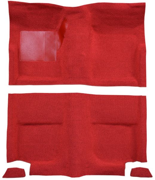 Picture of 1965-1968 Ford Mustang Fastback without Folddowns without Shifter Hole Pass Area Loop Carpet Flooring 01 Black