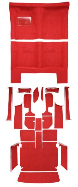 Picture of 1966 Dodge Charger Auto Complete Loop Carpet Flooring 01 Black