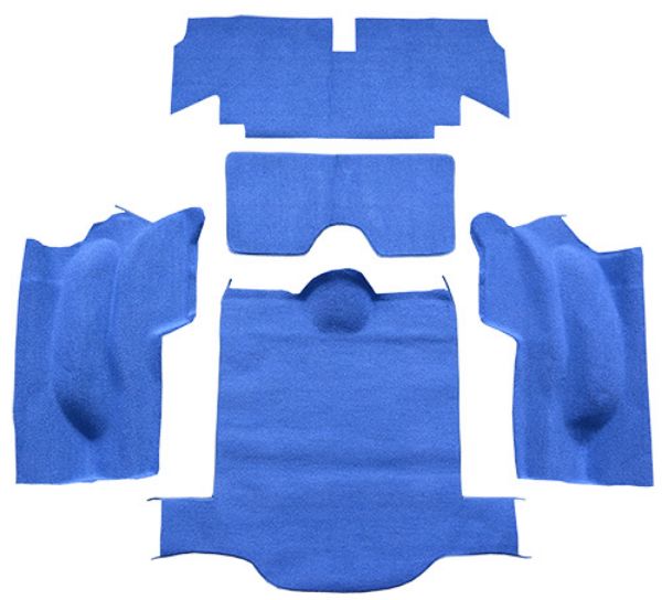 Picture of 1966-1967 Chevrolet Corvette Coupe Rear No Pad Loop Carpet Flooring 01 Black