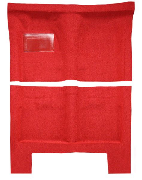 Picture of 1966-1967 Dodge Charger Auto without Console Strips Pass Area Loop Carpet Flooring 01 Black