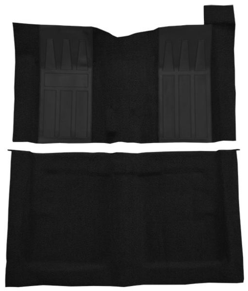 Picture of 1969-1970 Ford Ranchero GT 4spd with 2 Black Inserts Loop Carpet Flooring 09 Medium Blue