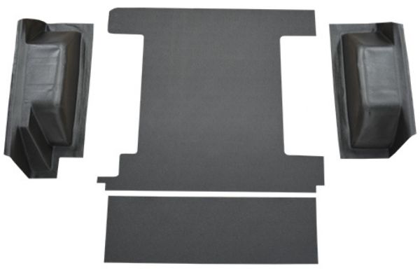 Picture of 1966-1976 Ford Bronco 1 Gas Tank without Tailgate Lock Cargo Area Vinyl Carpet Flooring #16 Black