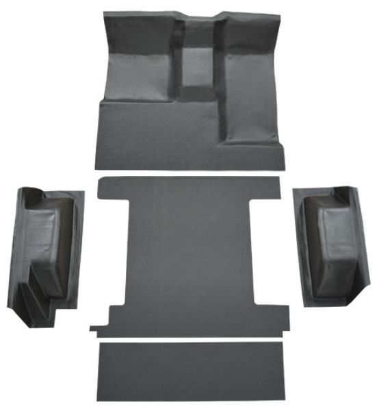 Picture of 1966-1976 Ford Bronco 1 Gas Tank Complete without Tailgate Lock Vinyl Carpet Flooring #16 Black