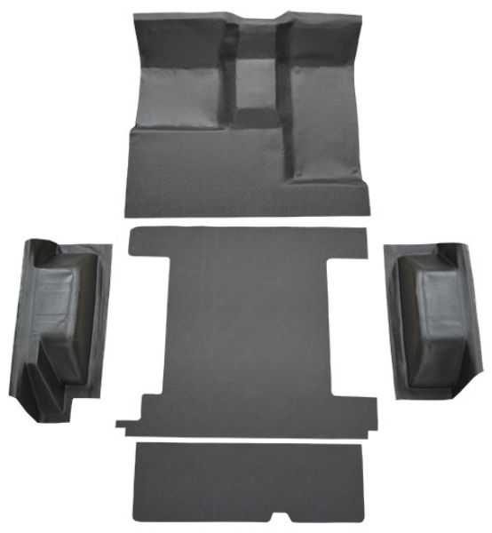 Picture of 1966-1976 Ford Bronco 1 Gas Tank Complete with Tailgate Lock Vinyl Carpet Flooring #16 Black