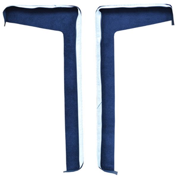 Picture of 1967 Cadillac Eldorado Door Panel Inserts without Cardboard 2pc Loop Carpet Flooring 01 Black