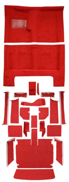 Picture of 1967 Dodge Charger 4spd Complete Loop Carpet Flooring 01 Black