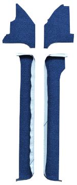 Show details for 1967 Ford Thunderbird 2DR Door & Kick Panel Inserts Door Panel 4pc Loop Carpet Flooring 01 Black Picture of 1967 Ford Thunderbird 2DR Door & Kick Panel Inserts Door Panel 4pc Loop Carpet Flooring 01 Black