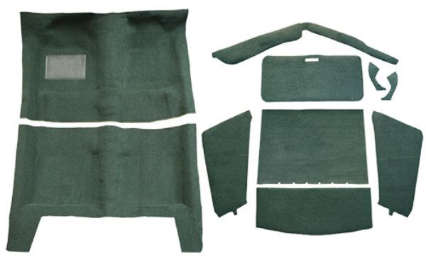 Picture of 1967-1969 Plymouth Barracuda Fastback Auto Complete Loop Carpet Flooring 01 Black