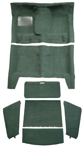 Picture of 1967-1969 Plymouth Barracuda Fastback 4spd Complete without Console Strip Loop Carpet Flooring 01 Black