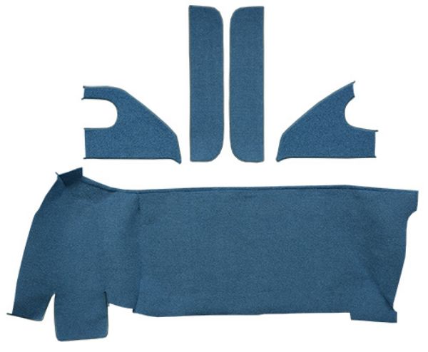 Picture of 1968-1972 Chevrolet K30 Pickup Gas Tank, Door & Kick Panels Loop Carpet Flooring 01 Black