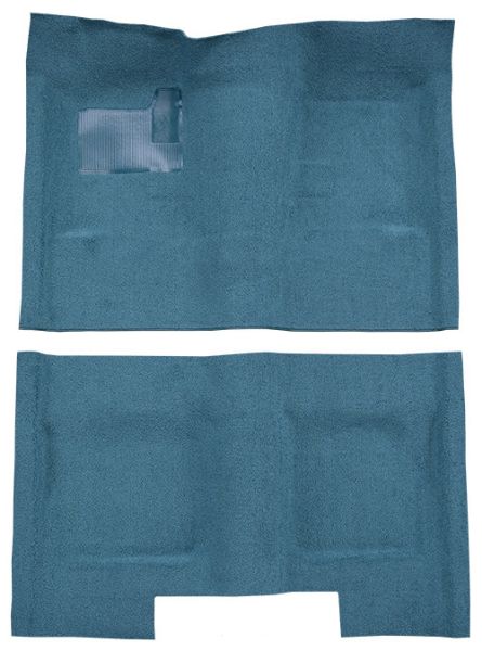Picture of 1969-1972 Chevrolet Nova 4DR Auto/Manual Bench Seat Loop Carpet Flooring 01 Black