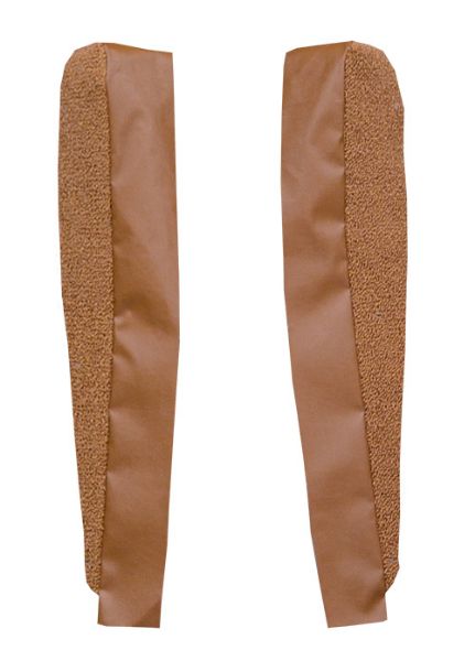 Picture of 1968-1976 Chevrolet Corvette Door Panel Inserts 2pc Loop Carpet Flooring 01 Black