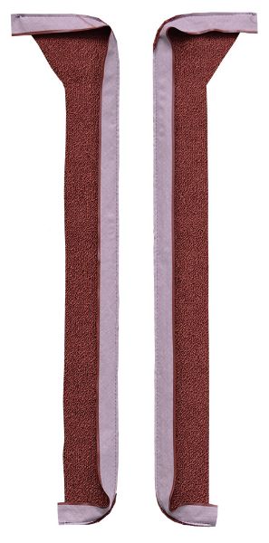 Picture of 1969-1970 Cadillac DeVille Door Panel 2DR Coupe/Convertible Inserts without Cardboard 2pc Cutpile Carpet Flooring 801 Black