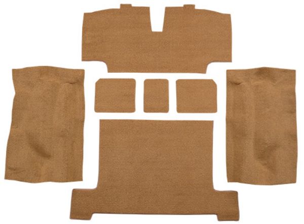 Picture of 1969-1970 Chevrolet Corvette Rear with Pad Cutpile Carpet Flooring 801 Black