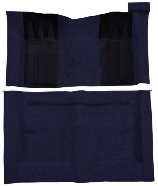 Picture of 1969-1971 Ford Torino GT 2DR Hardtop/Fastback Auto with 2 Dark Blue Inserts Loop Carpet Flooring 01 Black