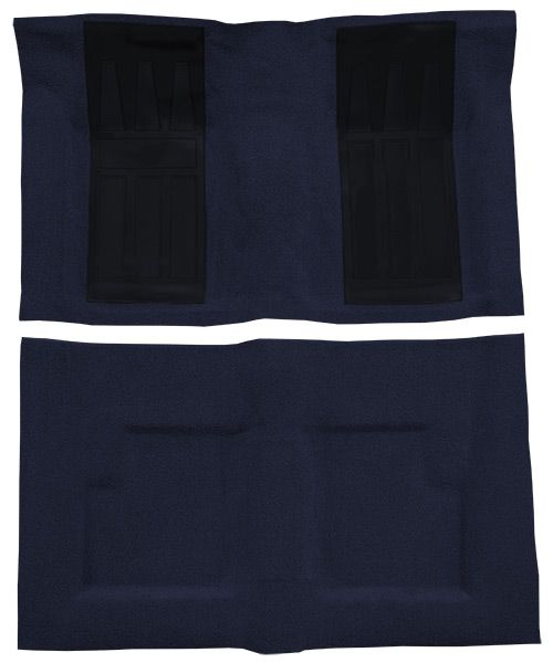 Picture of 1969-1971 Ford Torino GT 2DR Convertible Auto with 2 Dark Blue Inserts Loop Carpet Flooring 01 Black
