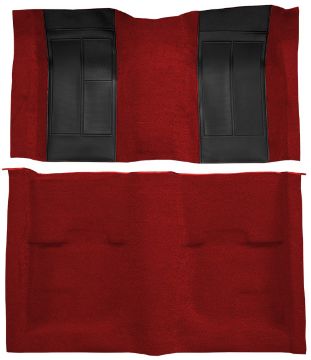 Show details for 1970 Ford Mustang Mach 1 with 2 Black Inserts without Shifter Cut Fastback Nylon Carpet Flooring 625 Maroon Picture of 1970 Ford Mustang Mach 1 with 2 Black Inserts without Shifter Cut Fastback Nylon Carpet Flooring 625 Maroon