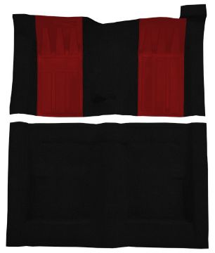 Show details for 1970-1971 Mercury Cyclone GT 4spd with 2 Red Inserts Loop Carpet Flooring 01 Black Picture of 1970-1971 Mercury Cyclone GT 4spd with 2 Red Inserts Loop Carpet Flooring 01 Black