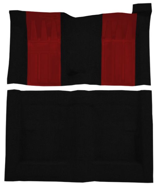Picture of 1970-1971 Mercury Cyclone GT 4spd with 2 Red Inserts Loop Carpet Flooring 01 Black