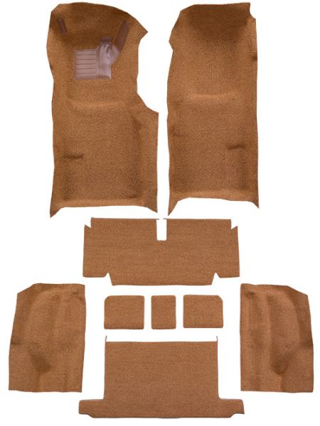 Picture of 1971-1972 Chevrolet Corvette Roadster Auto Complete with Pad Loop Carpet Flooring 01 Black