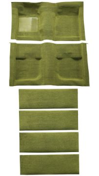 Show details for 1971-1973 Ford Mustang Fastback with Folddowns without Shifter Cut Nylon Carpet Flooring 601 Black Picture of 1971-1973 Ford Mustang Fastback with Folddowns without Shifter Cut Nylon Carpet Flooring 601 Black