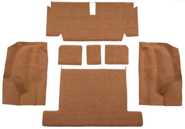 Picture of 1971-1975 Chevrolet Corvette Coupe Rear with Pad Loop Carpet Flooring 01 Black