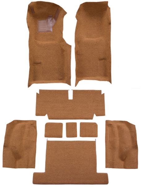 Picture of 1971-1975 Chevrolet Corvette Coupe Auto Complete with Pad Loop Carpet Flooring 01 Black