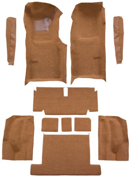 Picture of 1971-1975 Chevrolet Corvette Coupe Auto Complete with Pad Cutpile Carpet Flooring 801 Black