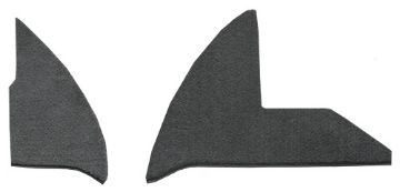 Show details for 1972-1973 Dodge W300 Pickup Kick Panel Inserts with Cardboard Loop Carpet Flooring 01 Black Picture of 1972-1973 Dodge W300 Pickup Kick Panel Inserts with Cardboard Loop Carpet Flooring 01 Black