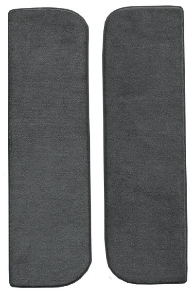 Picture of 1972-1973 Dodge W300 Pickup Door Panel Inserts with Cardboard 2pc Loop Carpet Flooring 01 Black