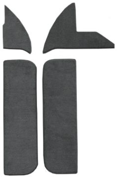 Show details for 1972-1973 Dodge W300 Pickup Door & Kick Panel Inserts with Cardboard Loop Carpet Flooring 01 Black Picture of 1972-1973 Dodge W300 Pickup Door & Kick Panel Inserts with Cardboard Loop Carpet Flooring 01 Black
