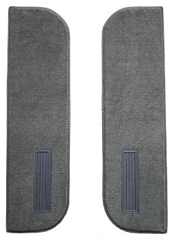 Show details for 1973 GMC K25/K2500 Pickup Reg Cab Inserts on Cardboard w/Vents Door Panel 2pc Loop Carpet Flooring 01 Black Picture of 1973 GMC K25/K2500 Pickup Reg Cab Inserts on Cardboard w/Vents Door Panel 2pc Loop Carpet Flooring 01 Black