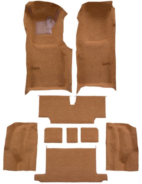 Picture of 1973-1975 Chevrolet Corvette Roadster Auto Complete with Pad Loop Carpet Flooring 01 Black