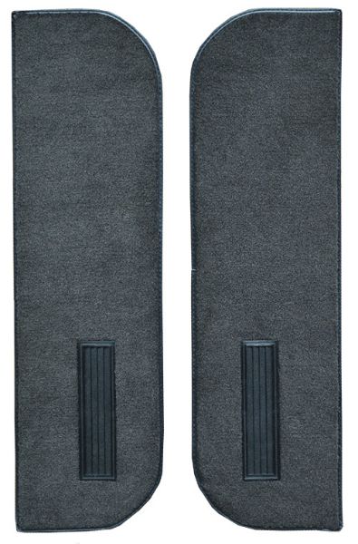 Picture of 1978-1980 Chevrolet K5 Blazer Door Panel Inserts on Cardboard w/Vents 2pc Cutpile Carpet Flooring 801 Black